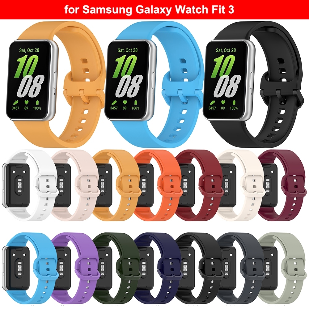 SAMSUNG 錶帶兼容三星 Galaxy Fit3 SM-R390 錶帶運動,適用於三星 Galaxy Fit 3 S