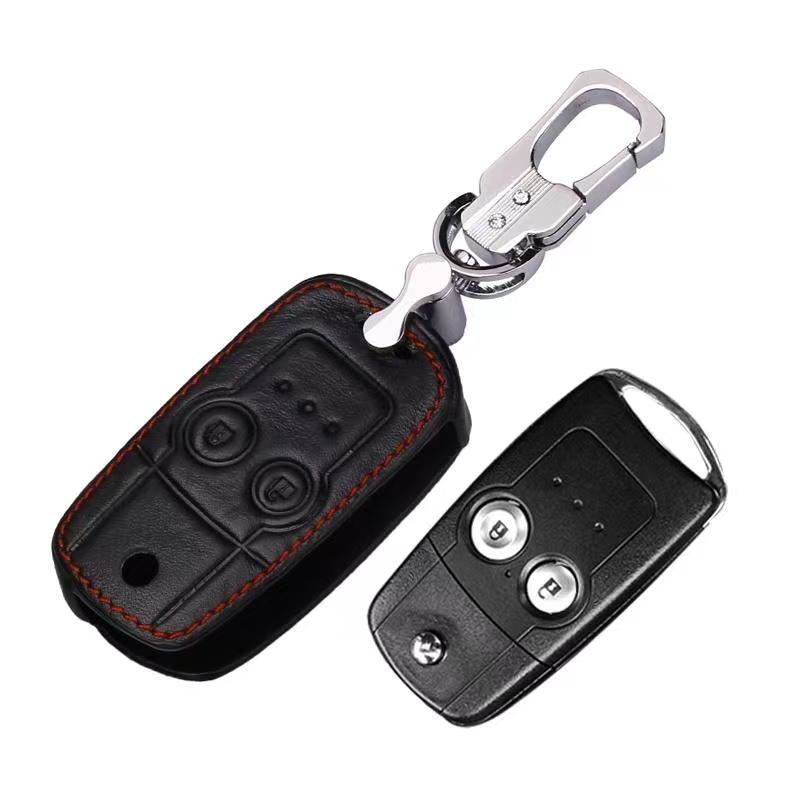 HONDA 夜光鑰匙殼 12-15款CRV Crosstour CRV4 本田車標 汽車鑰匙皮套 專用鑰匙保護套 鑰匙扣