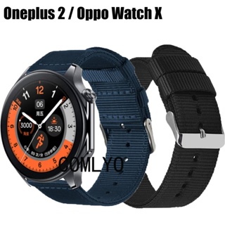 適用於 Oneplus watch 2 / OPPO Watch X 錶帶 尼龍 帆布 柔軟 運動 智能手錶 男女款