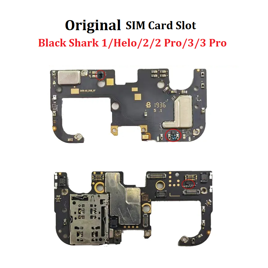 適用於 MI Black Shark 2 2 pro 3 3 pro 的原裝 SIM 卡槽