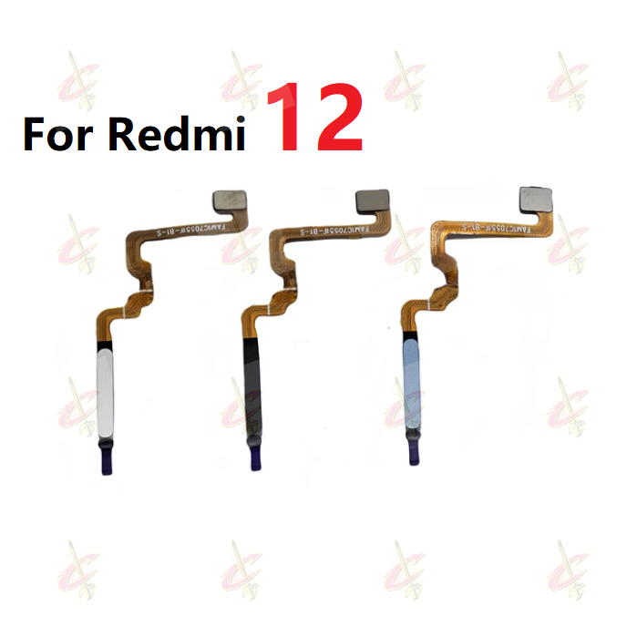 適用於 Redmi 12 5G 電源按鈕 flex 的指紋指紋傳感器