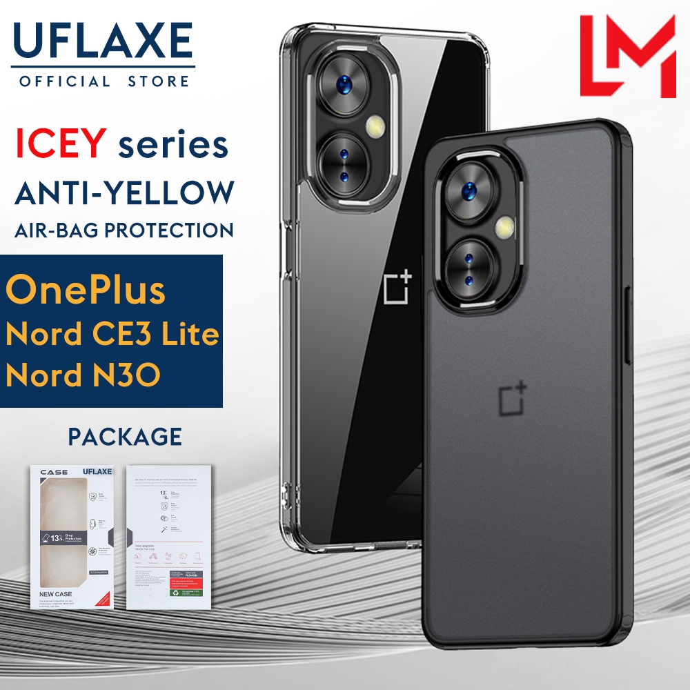 Uflaxe ICEY 防震硬殼適用於 OnePlus Nord CE 3 Lite 5G / Nord N30 / N
