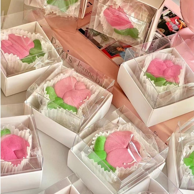 【現貨】【馬卡龍包裝盒】母親節 520 鬱金香 模具 韓系 馬卡龍 達克瓦茲 糖霜 餅乾 馬卡龍 包裝盒子