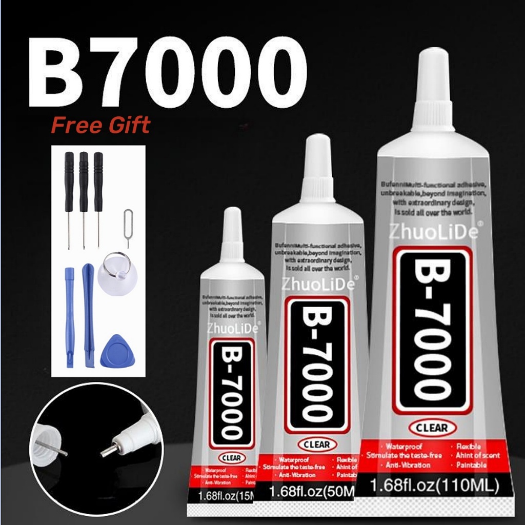 B7000液晶屏強力膠8件裝工具b-7000膠水手機貼紙鑽孔藝術家diy工具