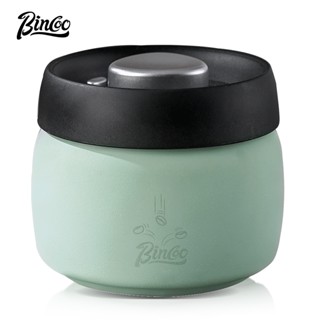BINCOO 咖啡豆密封罐 不銹鋼咖啡粉儲存罐 按壓抽空排氣收納儲存罐 400ML/800ML/1200ML