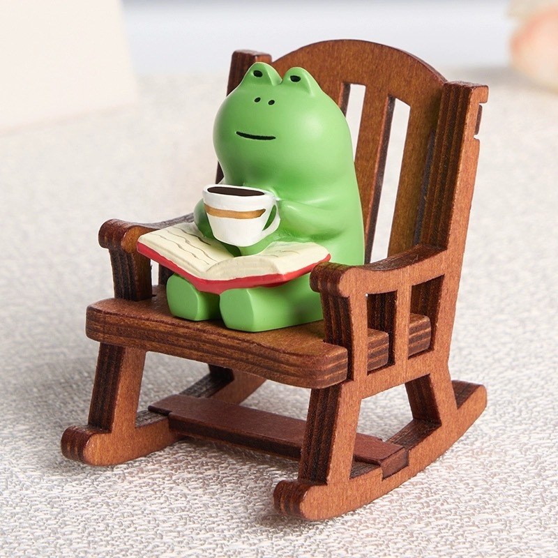 青蛙可愛小擺件辦公室工位書桌臥室裝飾好物節日治癒解壓禮物