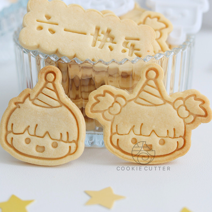 【現貨】【餅乾模具】新款 韓系 六一兒童節 六一快樂 可愛 迷你 卡通 風車 男孩 女孩 餅乾模具