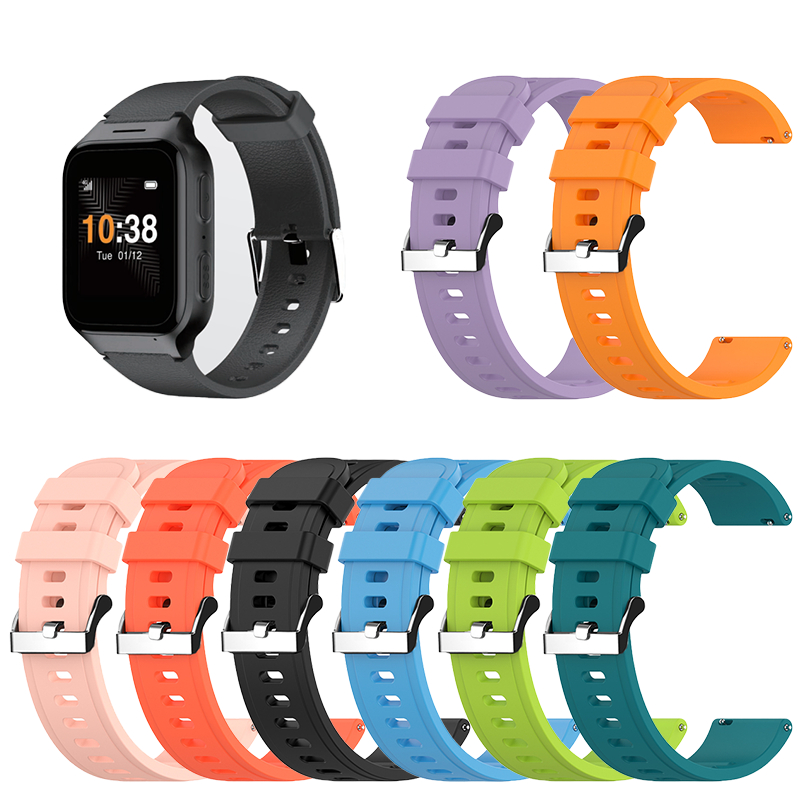 矽膠錶帶適用於TCL健康智慧表MT43AX錶帶MT43AX炫彩透氣矽膠手錶帶 現貨