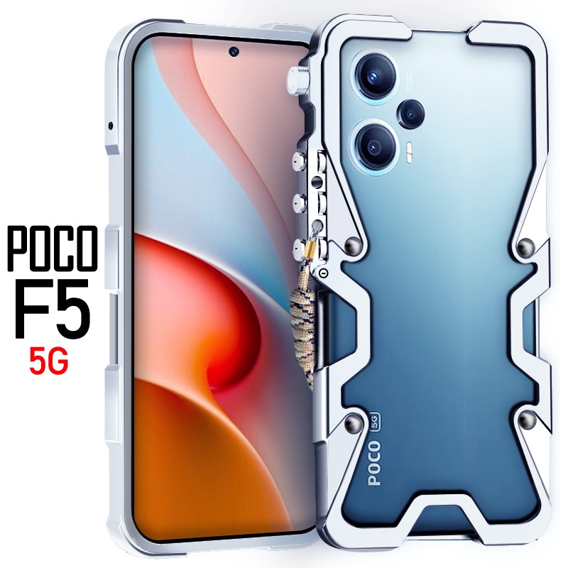 ZIMON金屬邊框手機殼 Xiaomi POCO F5 / F5 Pro 5G 時尚保護殼散熱防摔防震小米POCO金屬殼