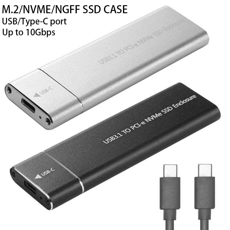 Usb3.1 Type-c 轉 M.2 M Key NVMe SSD 外殼固態硬盤盒 Usb-c 10Gbps 高速 2