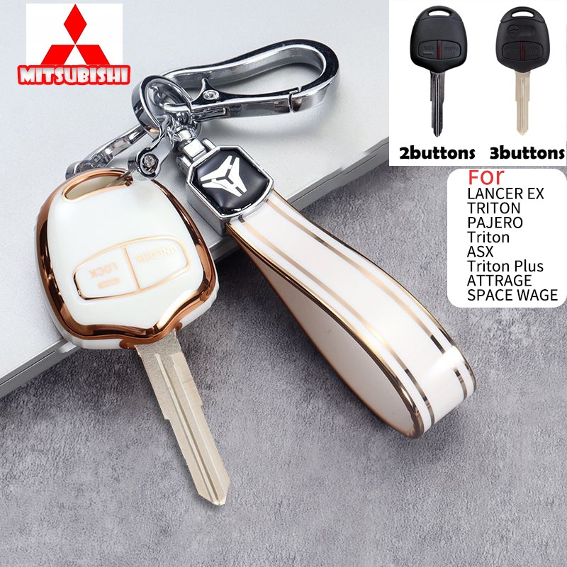 Tpu 鑰匙包 Mitsubishi car 2/3buttons 鑰匙包適用於 Mitsubishi LANCER E