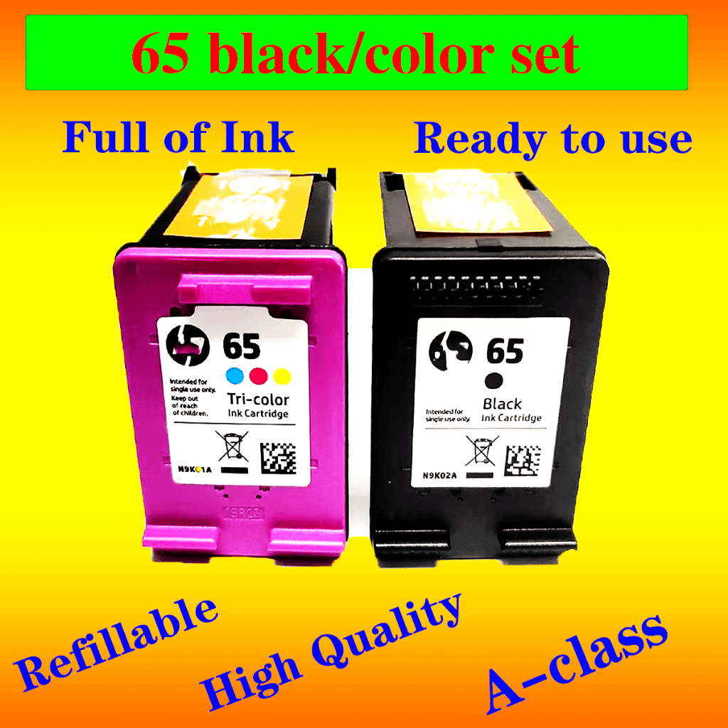 Hp 65XL 墨盒惠普 65 適用於打印機惠普 Envy 5010 5020 5030 5032 5034 5052