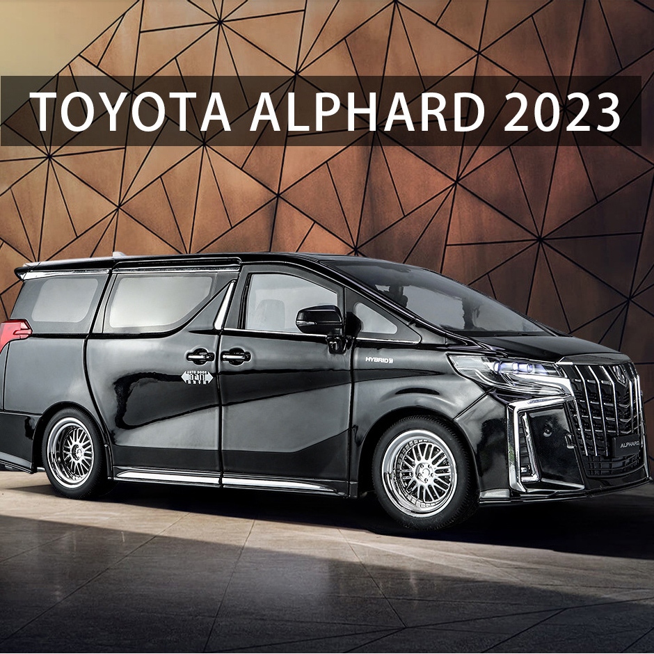 1/18 比例豐田 Alphard 壓鑄合金汽車收藏兒童玩具禮物