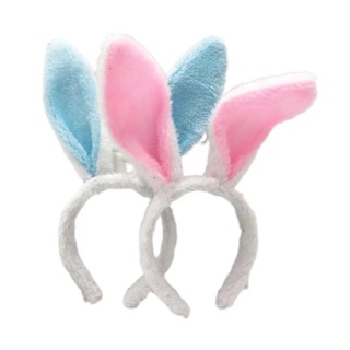 可愛的兔子髮帶甜蜜派對髮帶毛絨兔耳朵頭帶
