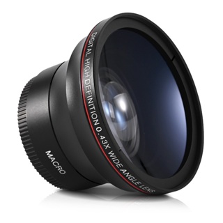 Lightdow 0.43x 附加高清鏡頭高清廣角 + 微距部件適用於佳能尼康索尼相機