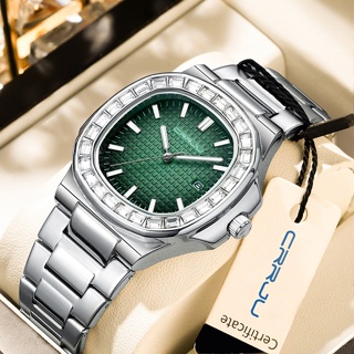 Crrju手錶原裝正品休閒時尚頂級品牌高貴優雅商務氣質簡約設計石英防水男錶5019