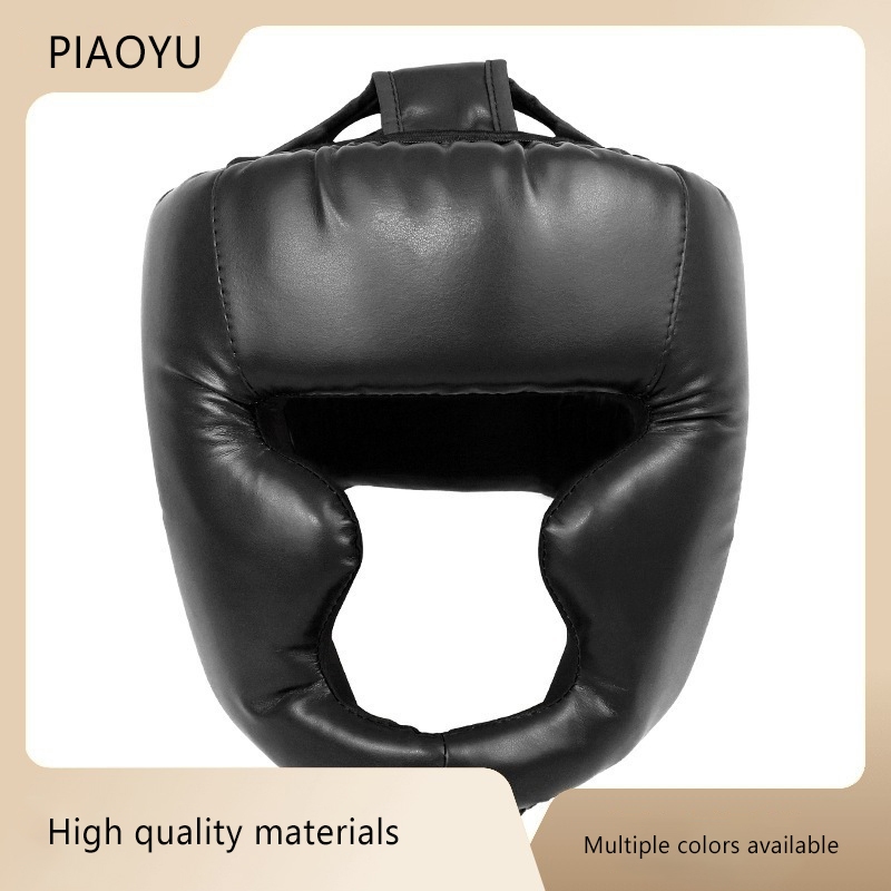 Piaoyu 拳擊頭套男女通用拳擊頭套PU材質拳擊訓練頭套綜合格鬥訓練跆拳道頭盔