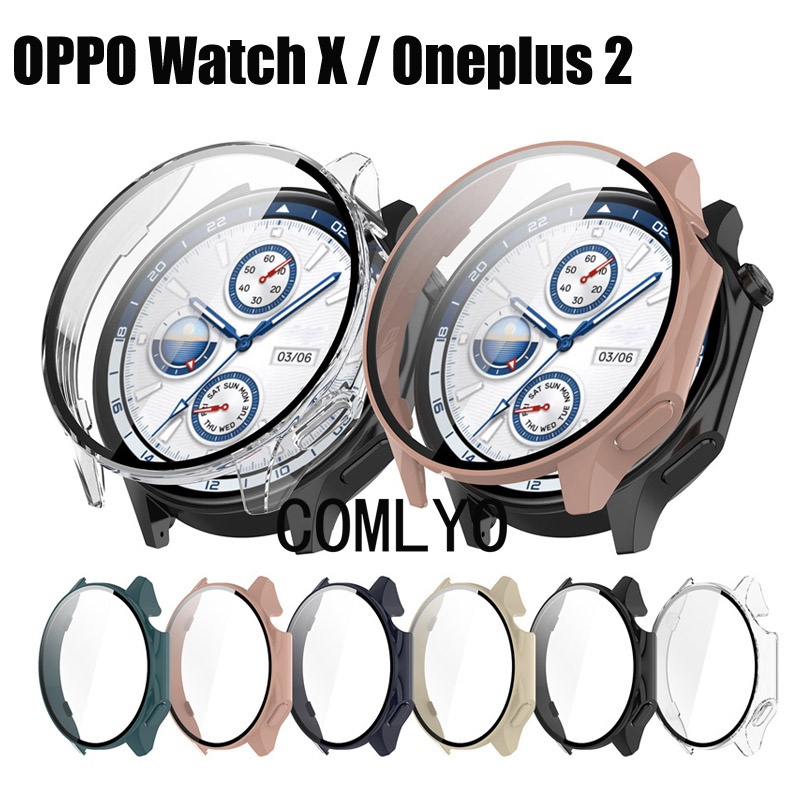適用於 OPPO watch X / Oneplus watch 2 保護殼 鋼化玻璃 屏幕保護膜 智能手錶 全包殼