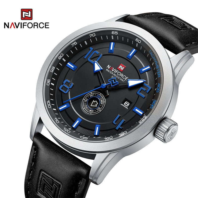 Naviforce 品牌原創時尚男士手錶豪華石英日期星期手錶夜光防水時鐘