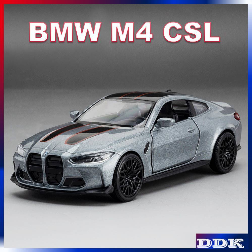 Ddk 1:36 BMW M4 CSL 壓鑄模型車合金玩具車金屬迴力男孩兒童