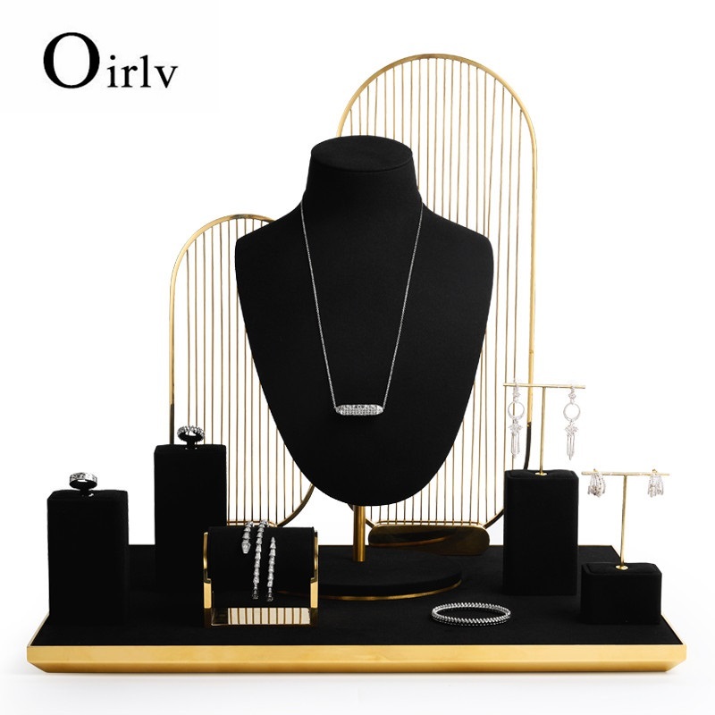Oirlv 珠寶展示套裝戒指耳環手鍊手錶項鍊展示收納架珠寶展示櫃儲物架 TT102 TT103 TT104