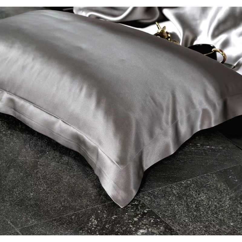 素雅耐造銀灰色25姆米雙面100% SILK 桑蠶絲枕套