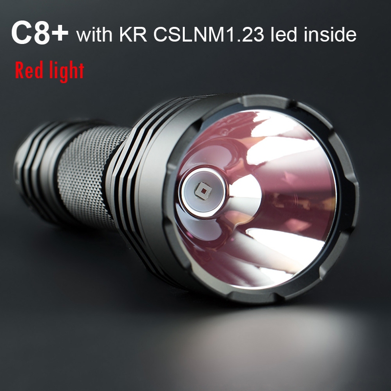Convoy C8 Plus 手電筒帶 KR CSLNM1.23 Led 紅燈手電筒燈籠手電筒野營 Linterna 1