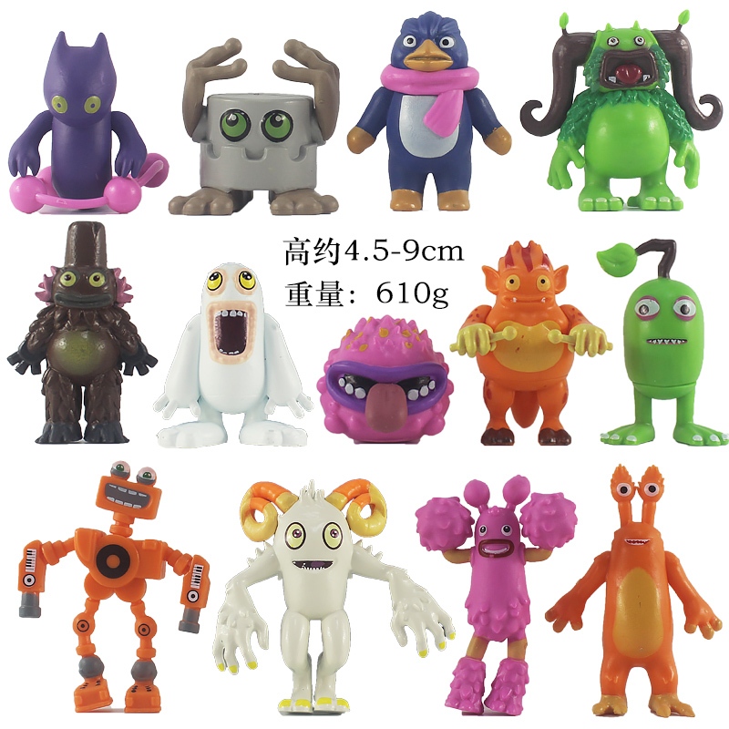 4.5-9cm怪獸合唱團手辦公仔怪物模型玩偶遊戲周邊擺件玩具13款袋裝