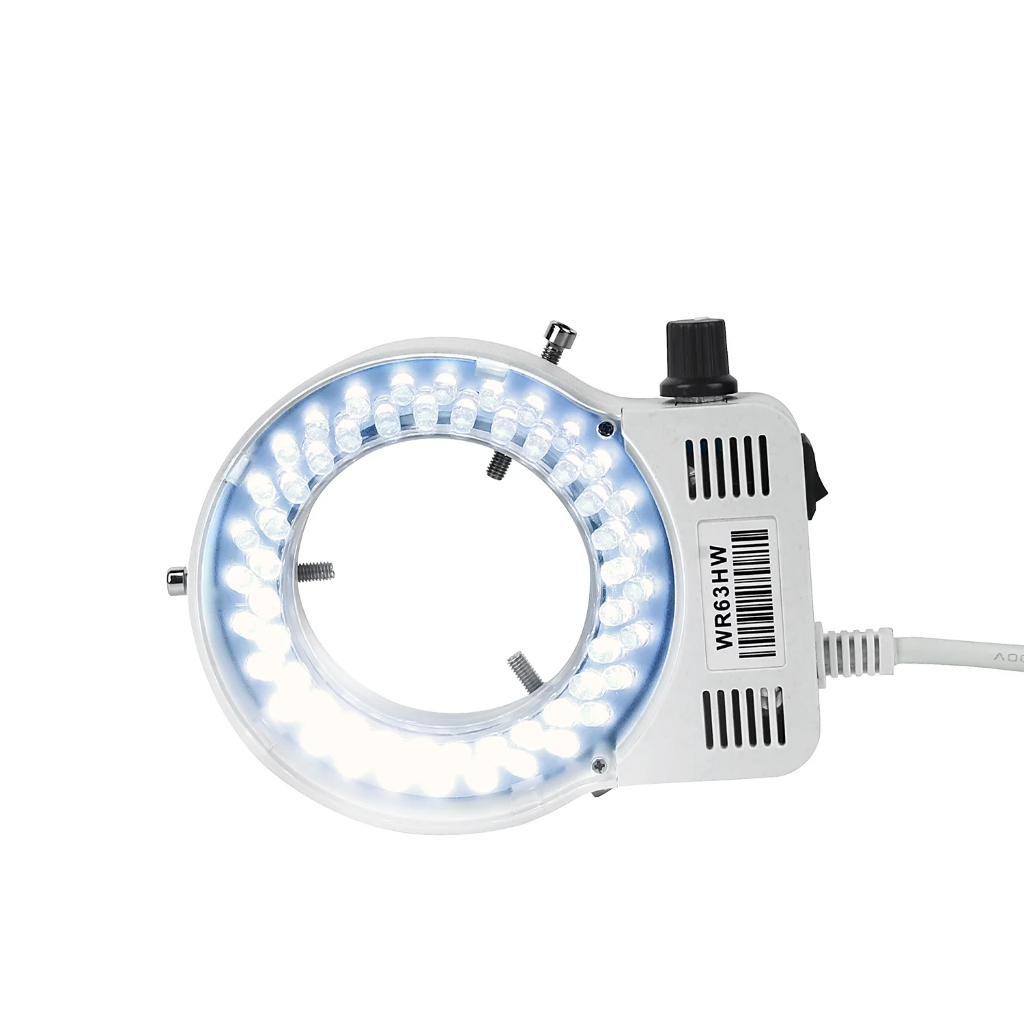 顯微鏡 LED 環形燈照明燈用於顯微鏡圓形燈工業顯微鏡相機光源歐盟插頭