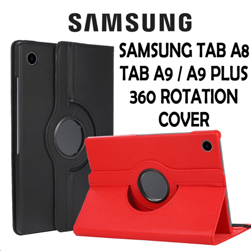 SAMSUNG 適用於三星 Tab A9 Plus 保護殼 Coque 360 旋轉支架平板電腦保護套適用於 Funda