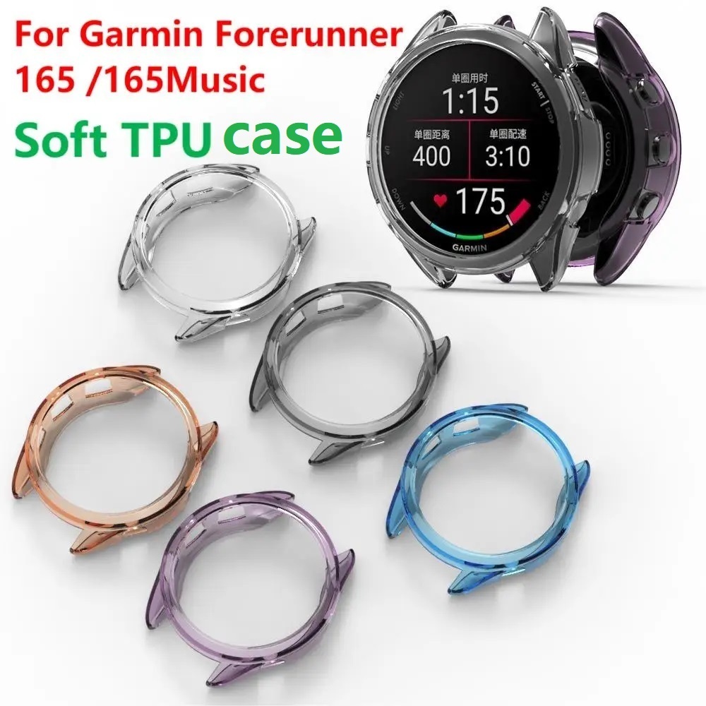 Garmin Forerunner 165 保護殼智能手錶軟 TPU Garmin Forerunner 165 音樂保