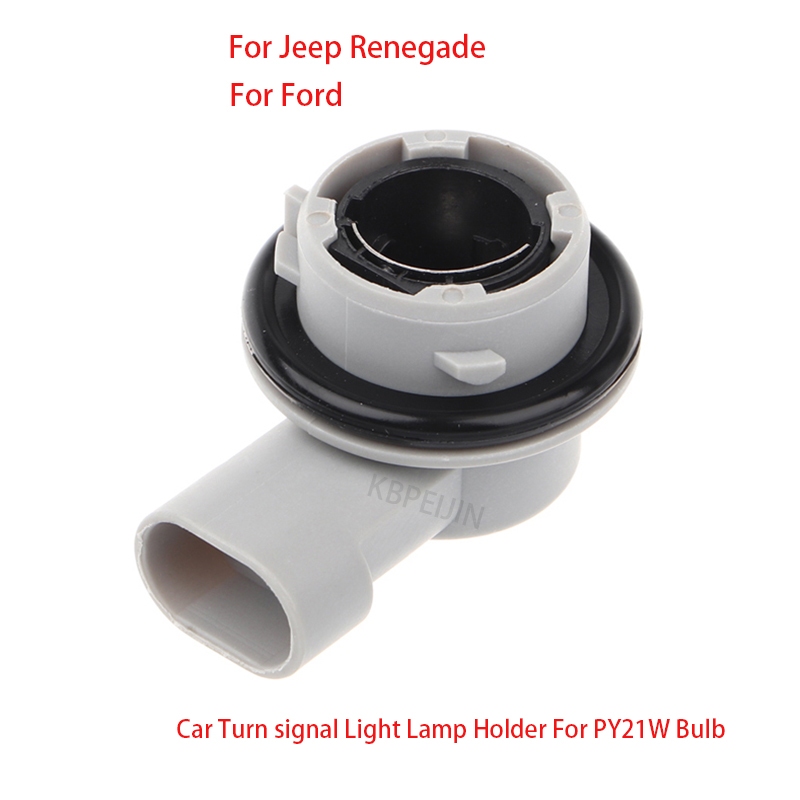 1 個 68285016Aa 適用於 Jeep Renegade 轉向信號燈 PY21W 燈泡燈座插座 2Pin 配件