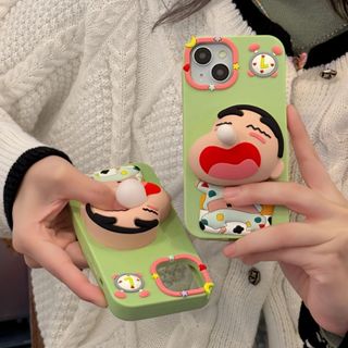 可愛蠟筆小新 iphone 手機殼 11 12pro max 13pro max 14pro max 15 手機殼卡通