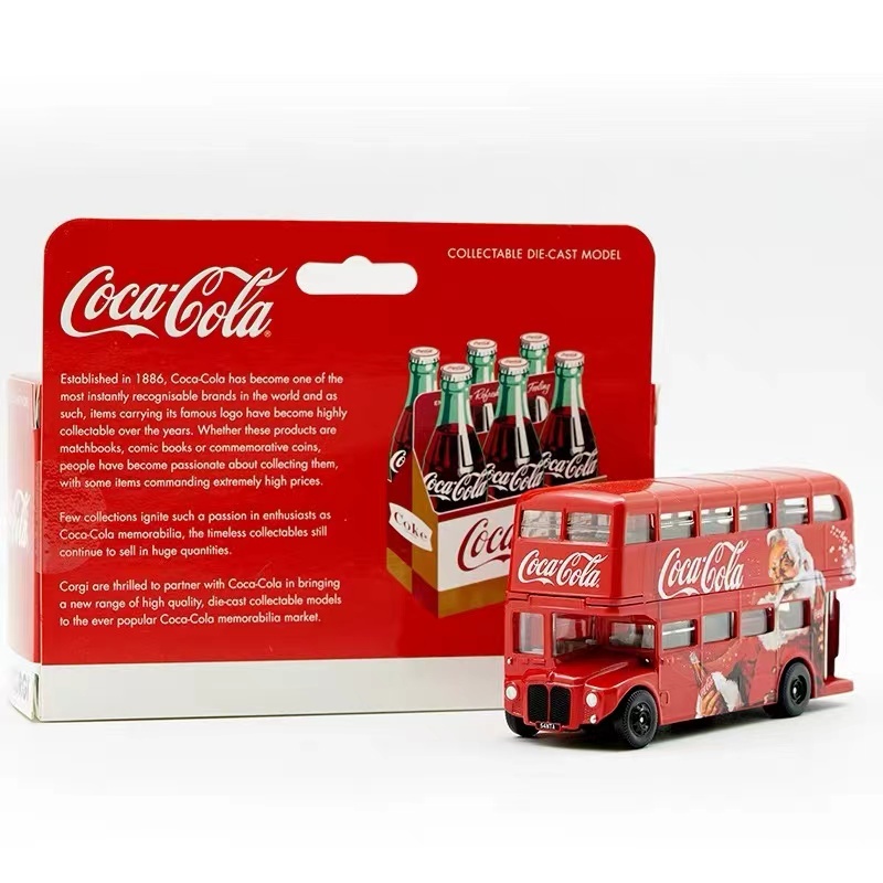 狗仔 Corgi 1/64 英國倫敦巴士 耶誕節可口可樂 Bus 合金汽車模型