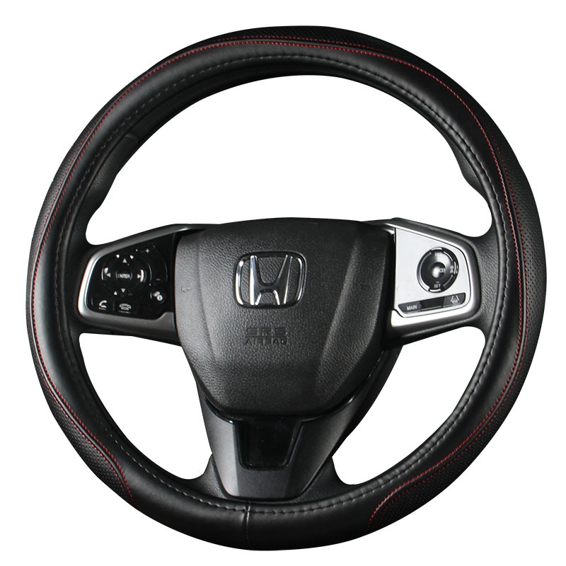 HONDA 適用於本田 CRV Accord FIt civic 高品質汽車配件的超細纖維皮革跑車方向盤套