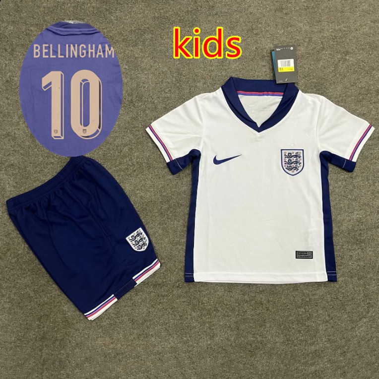 頂級品質 AAA BELLINGHAM 10 2024 歐洲英格蘭主場兒童足球球衣套裝