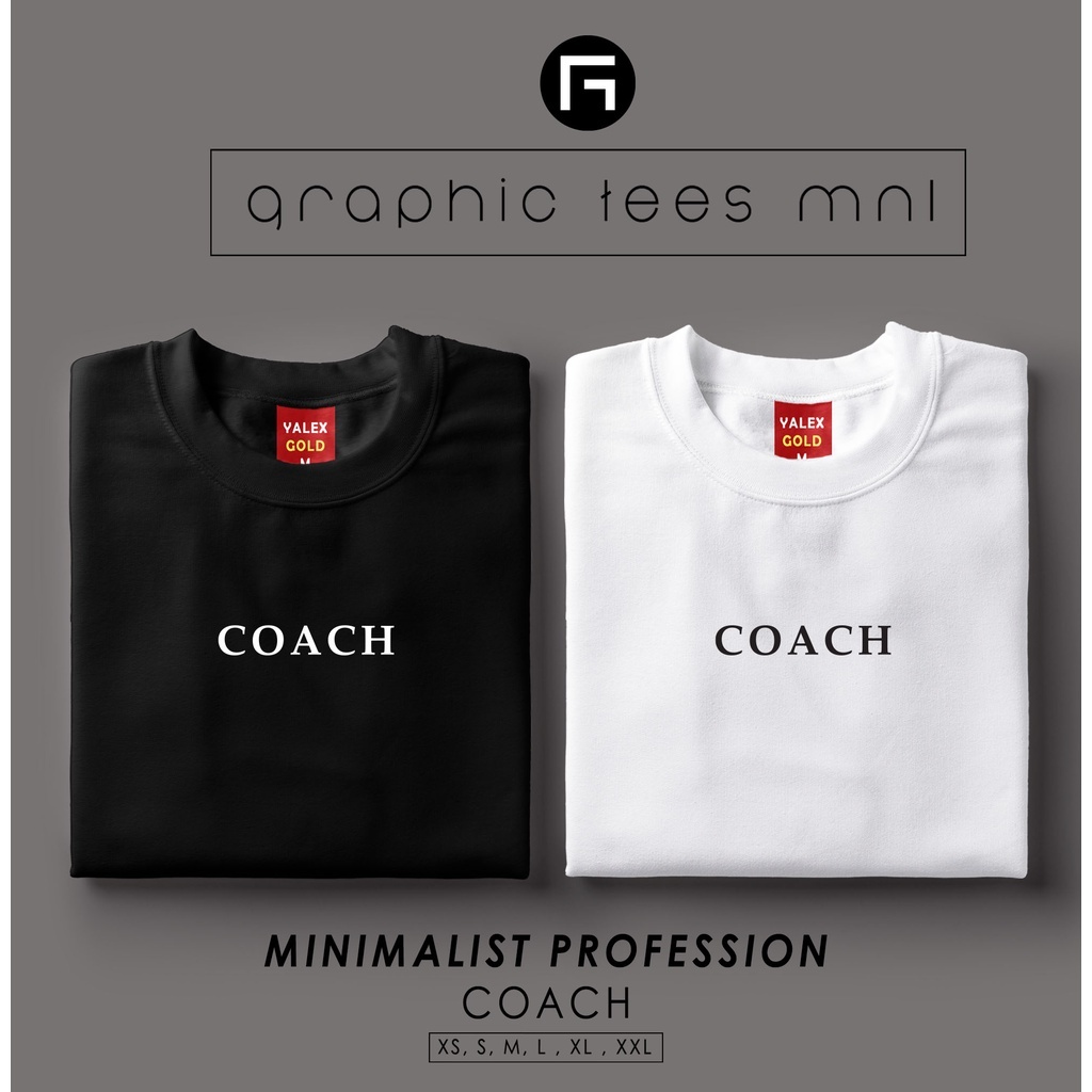 蔻馳 圖案 T 恤 MNL GTM 極簡主義職業教練定制襯衫男女通用 T 恤