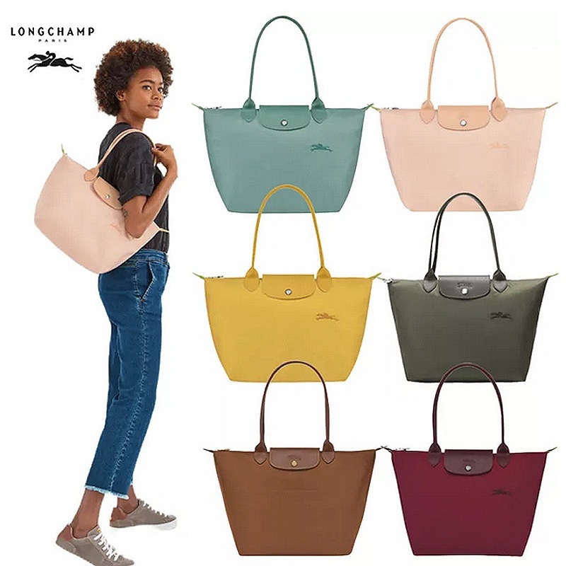 100% 原裝 longchamp Le Pliage 綠色 1899 2605/919 系列最新款式女士單肩斜挎包尼龍