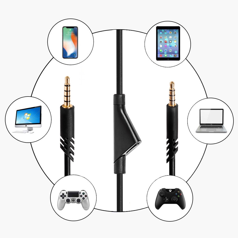 Astro A10 A40 a10遊戲耳機音頻線材適用於羅技TPE靜音線