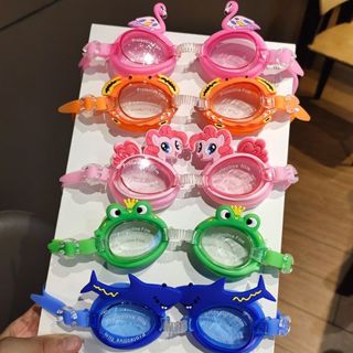 現貨 獨角獸 可愛游泳鏡 防霧兒童泳鏡 學游泳眼鏡 卡通鏡帶可調整