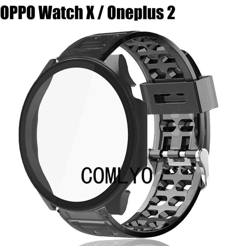 適用於 Oneplus watch 2 / OPPO Watch X 保護殼 一體殼 保護套 錶帶 TPU 透明男女款