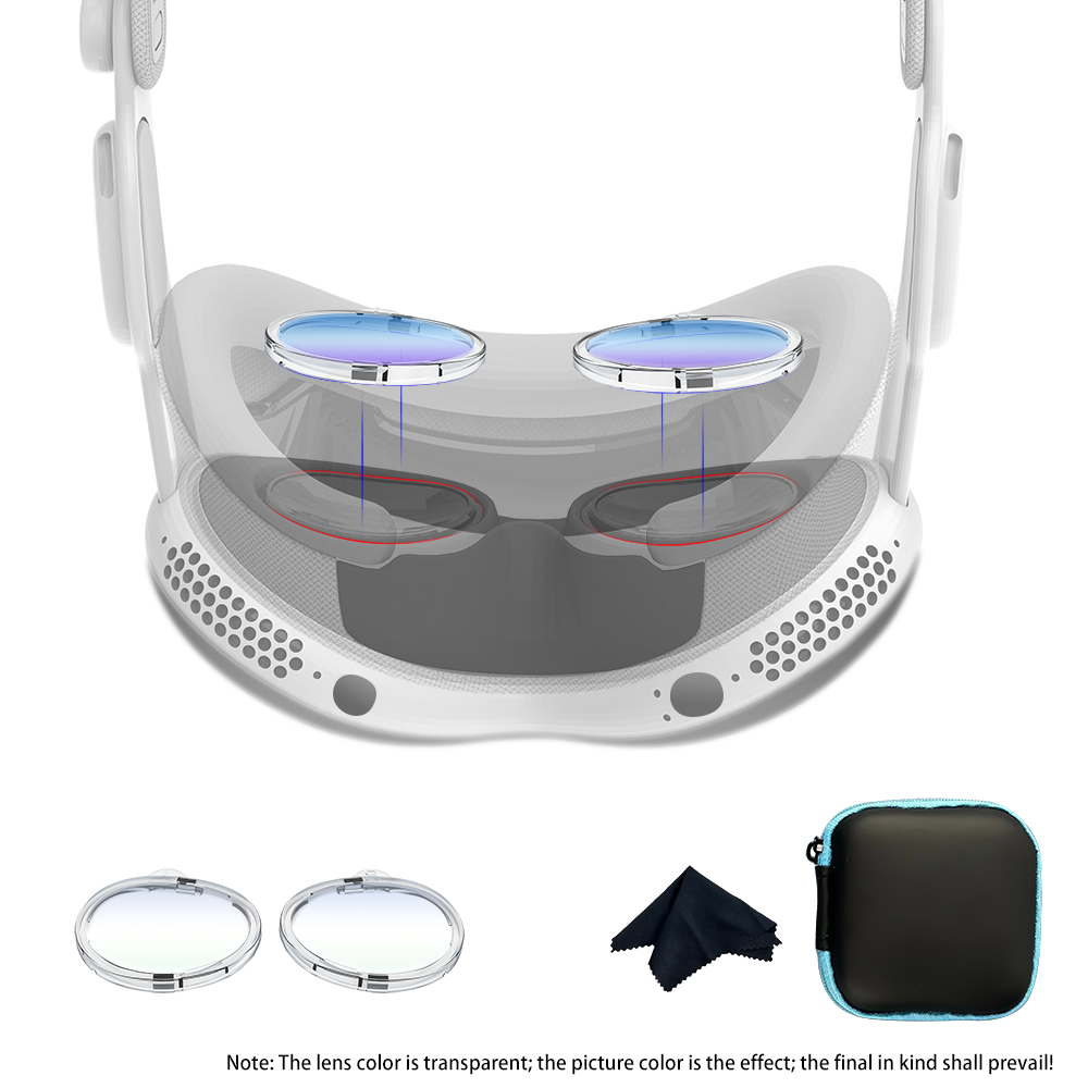 適用於 Vision Pro 磁性眼鏡框鏡片保護 VR 配件的防藍光鏡框
