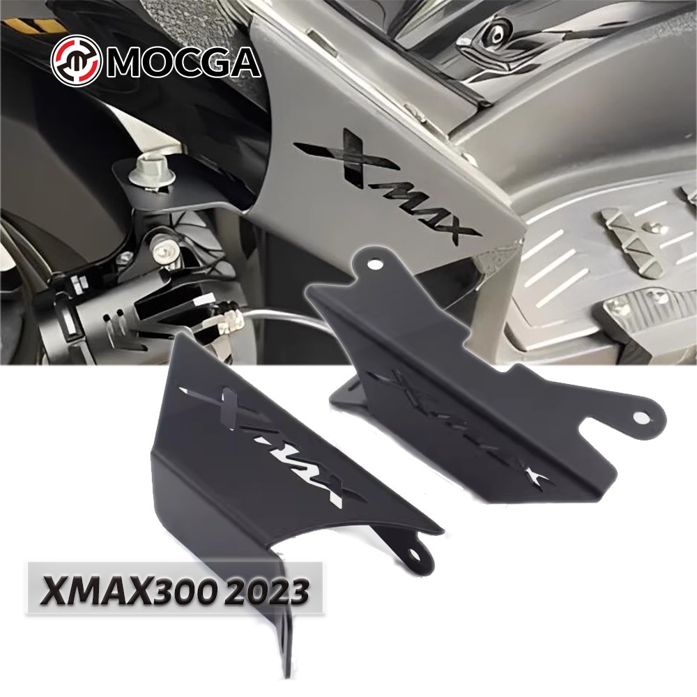 適用於雅馬哈xmax300 2023 改裝不鏽鋼腳踏板射燈支架 輔助燈架碼