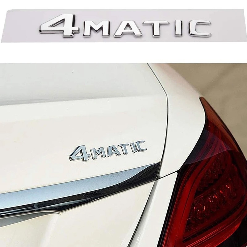 4matic 3D ABS 汽車字母後備箱 4Matic 標誌標誌貼紙徽章適用於梅賽德斯 ML 320 CDI C300