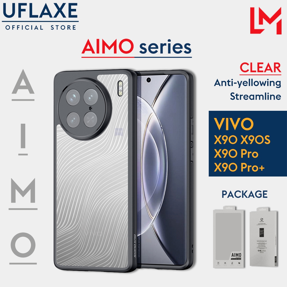 Uflaxe AIMO Vivo X90 5G / X90S / X90 Pro Plus 防震硬殼啞光透明半透明外殼耐