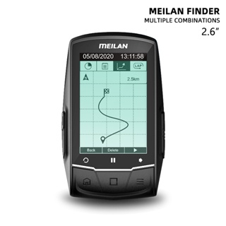 Meilan M1 Finder GPS自行車電腦2.6寸大屏騎行英文拋光德國西班牙法語無線戶外導航自行車車速表里程表A