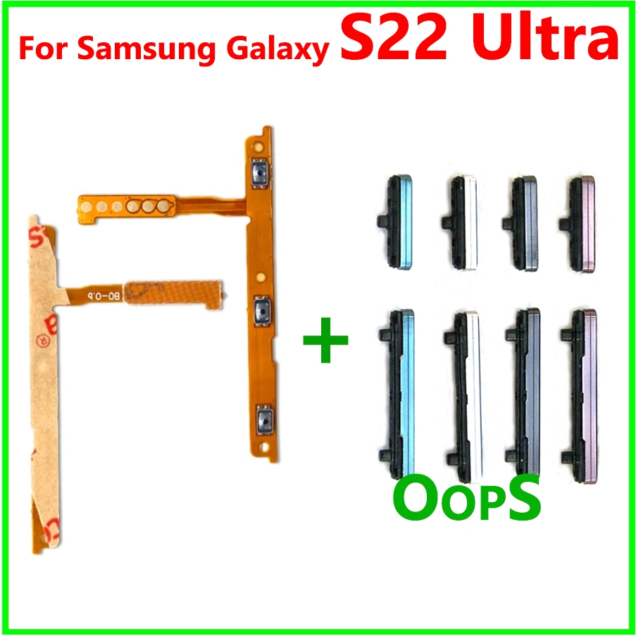 SAMSUNG 開關電源音量按鈕 Flex 適用於三星 Galaxy S22 Ultra 向上向下側鍵按鈕排線
