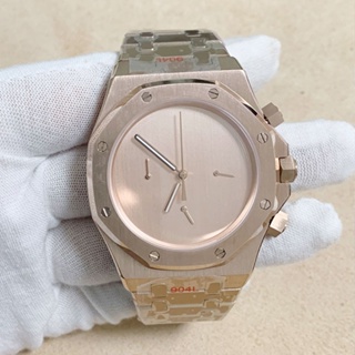 41 毫米電鍍玫瑰金計時手錶藍寶石玻璃八角錶帶日本 VK63 石英機芯