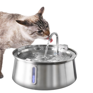 雙出水口貓飲水機304不銹鋼全自動貓飲水機usb自動飲水機貓狗飲水碗寵物智能飲水機寵物飲水機