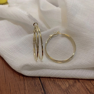 金屬環狀耳環時尚復古設計感飾品